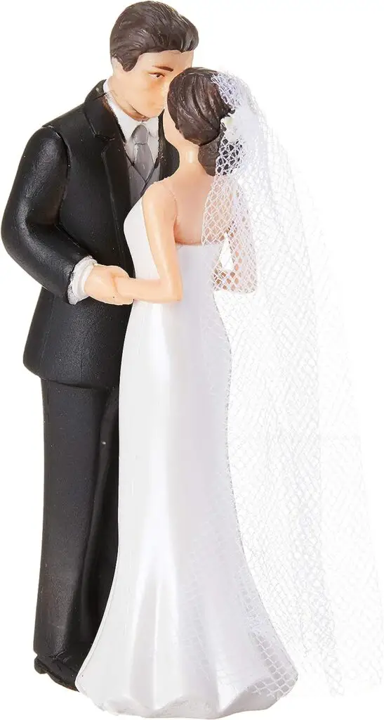 Amscan Bride  Groom Cake Topper | Wedding and Engagement Party, 4.5