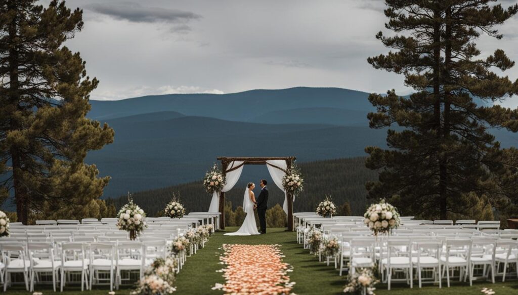 Outdoor Airbnb Wedding Venue in Angel Fire, New Mexico