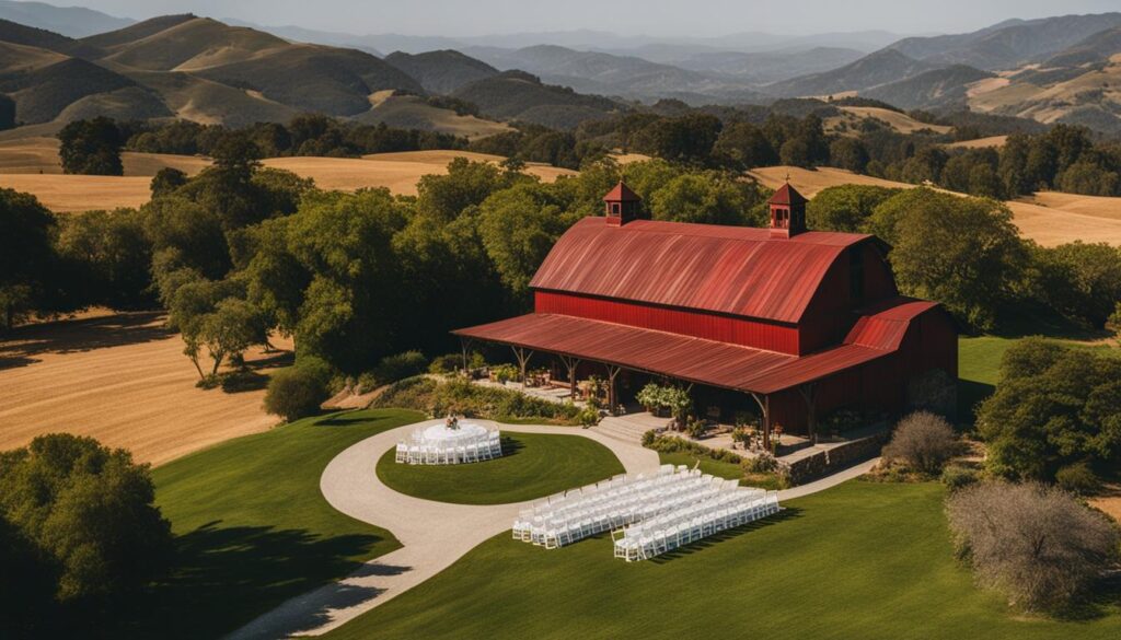 barn wedding venues in California