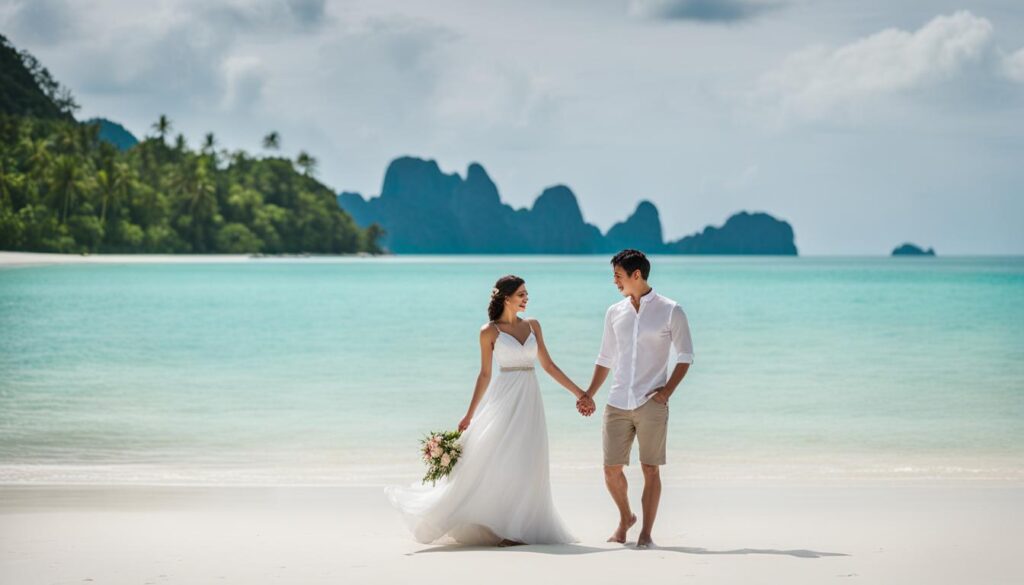 beach wedding Thailand