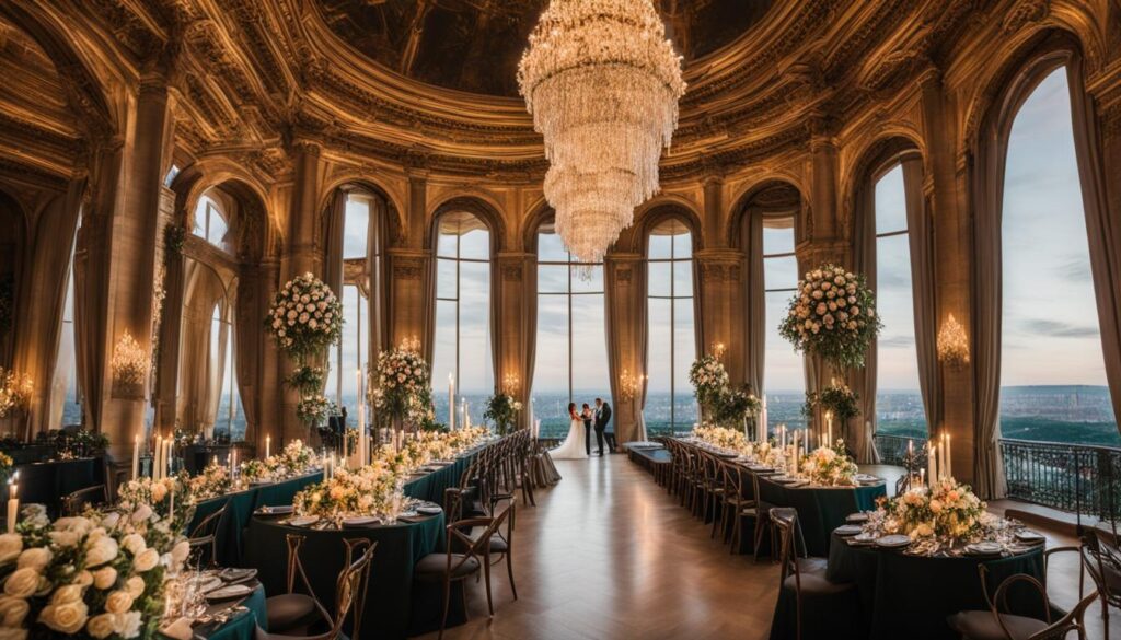 luxurious wedding venue in Paris