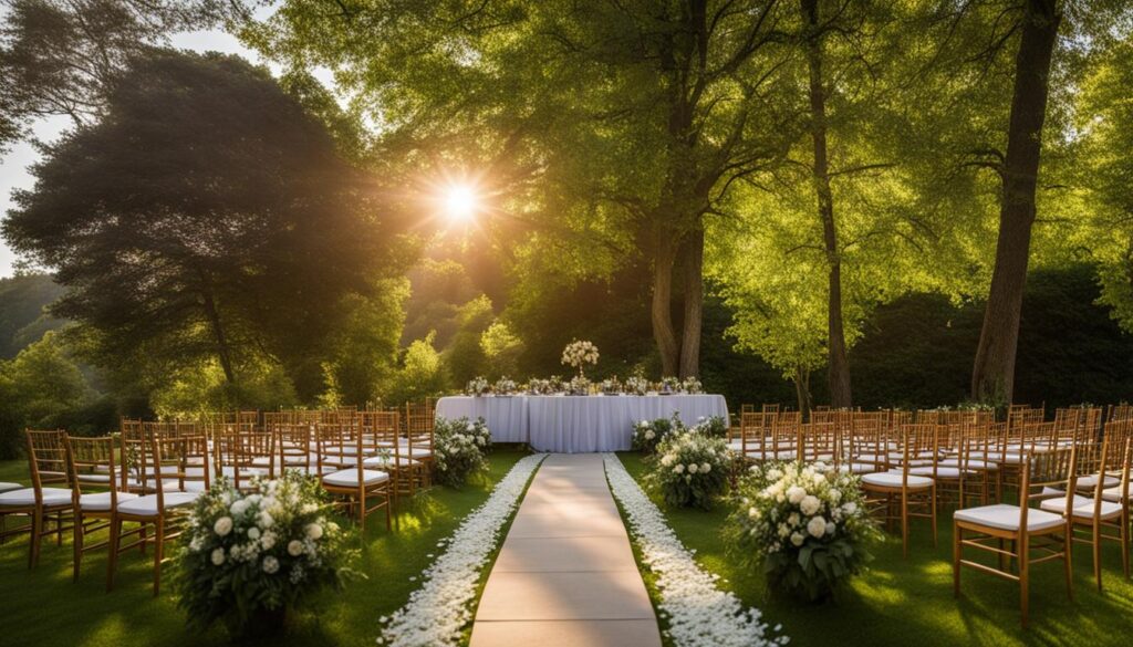 outdoor wedding venues Europe