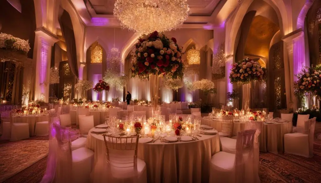 Halal wedding reception
