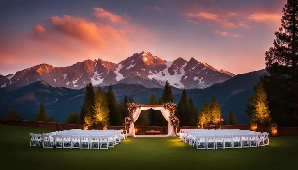 High Rockies Wedding Venue