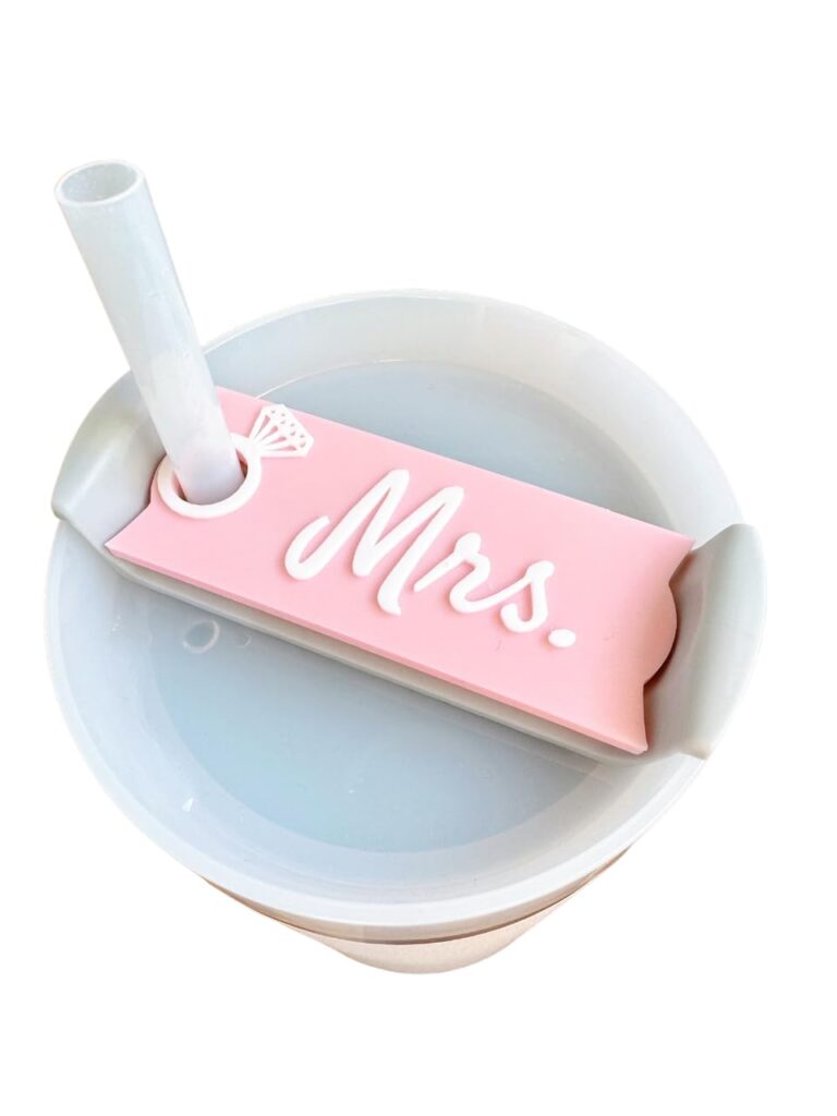 40 oz Stanley Topper Bride Wifey Mrs Name plate Name Tag (Mrs.)