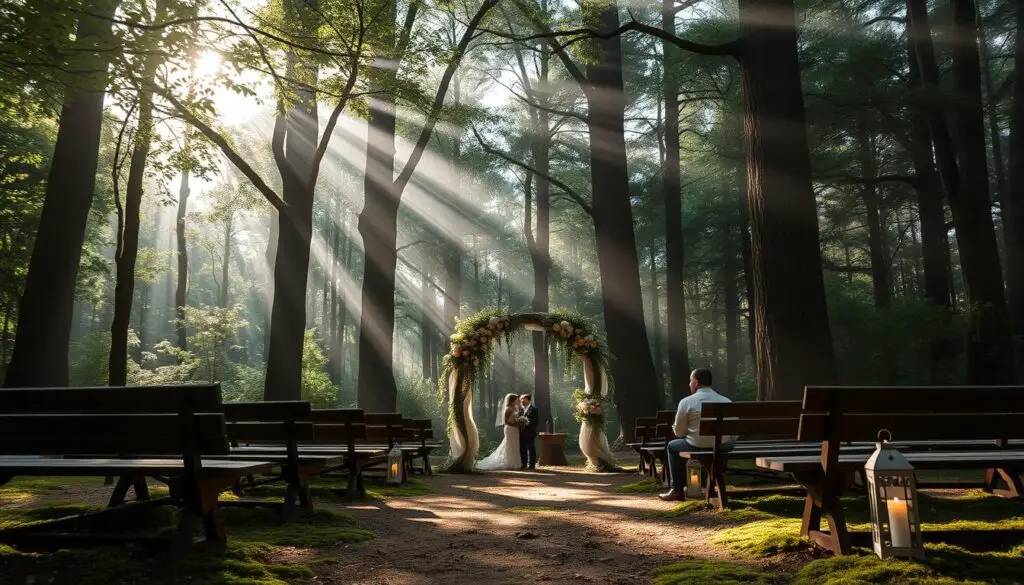 forest wedding photography