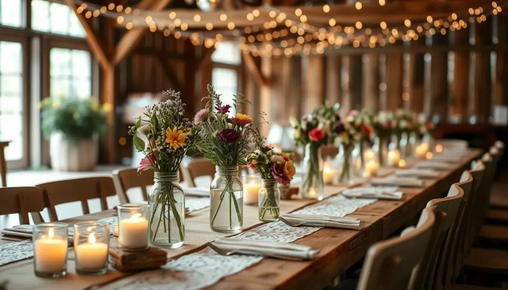 mason jar centerpieces